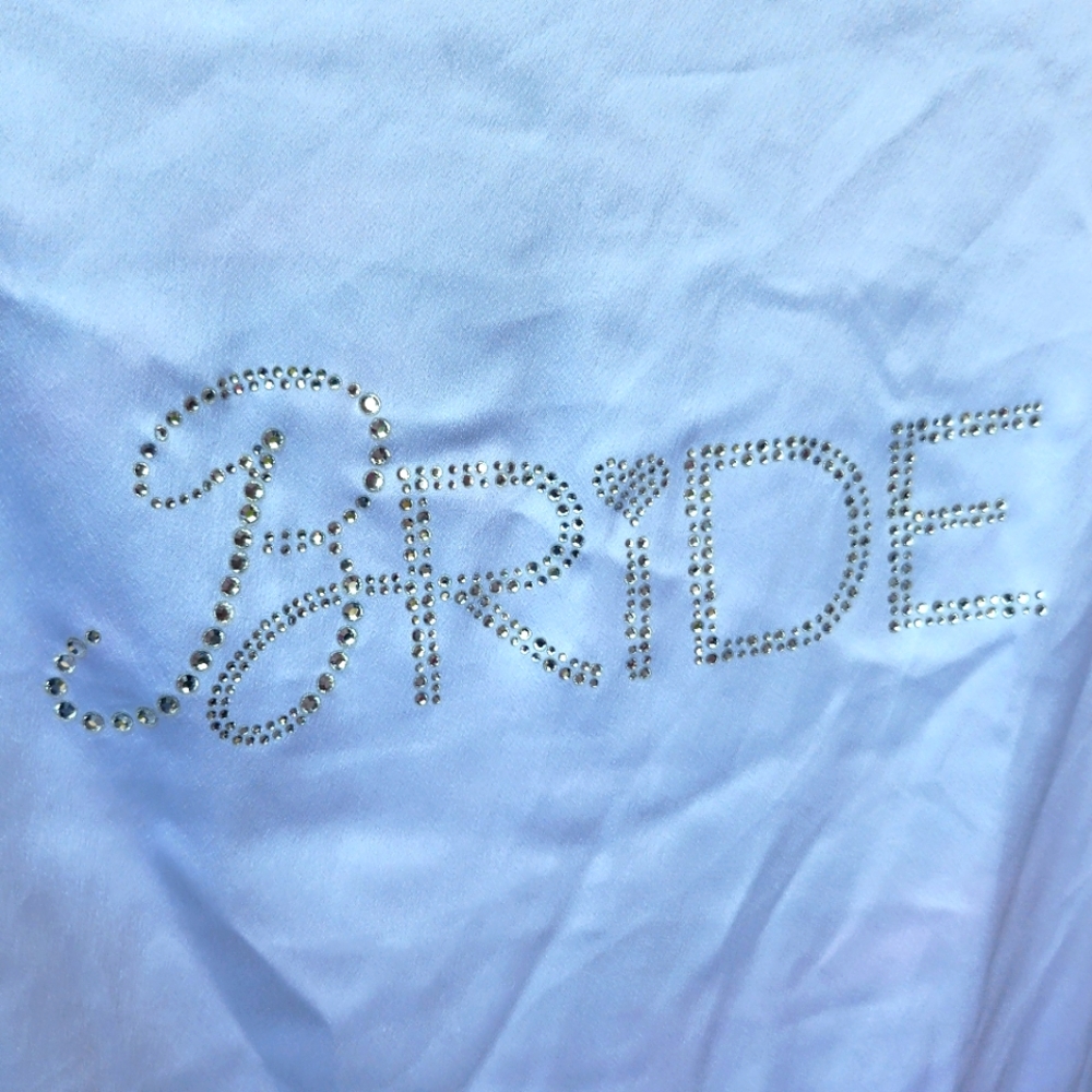Victoria's secret bride rhinestone robe